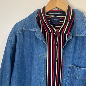Vertical Striped Button Up Shirt